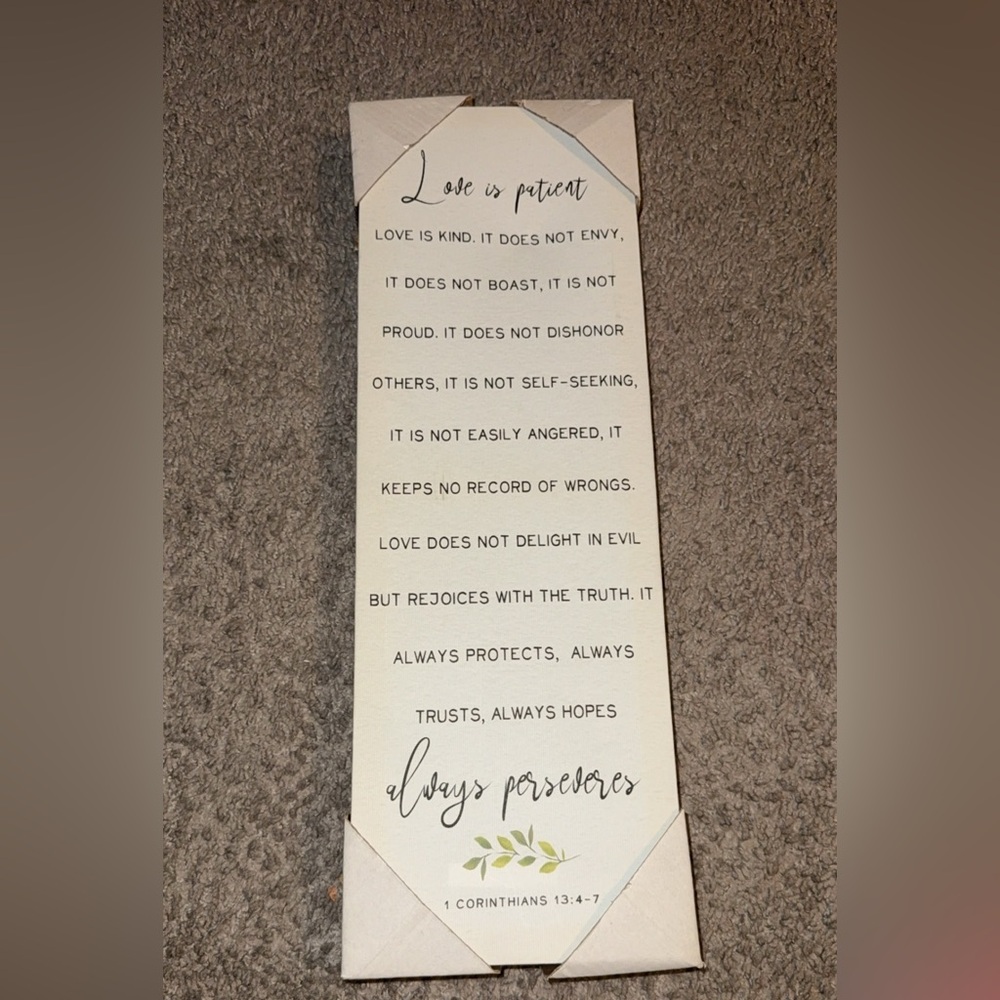Inspirational Wall Art with Bible Verse